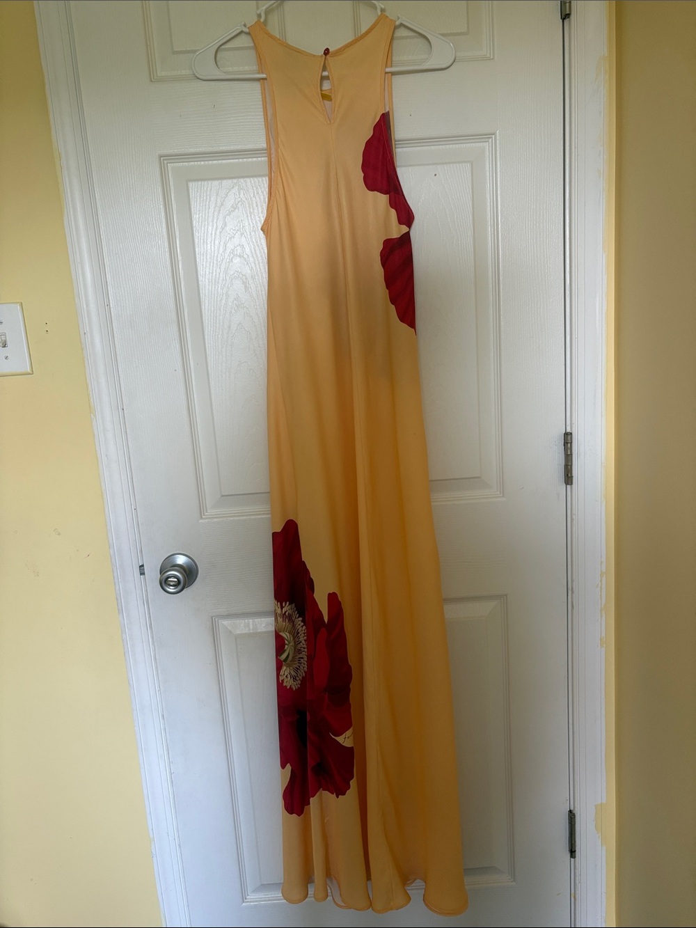 FARM Rio Light Yellow Poppy Flowers Sleeveless Maxi Dress - Picture 3 of 13